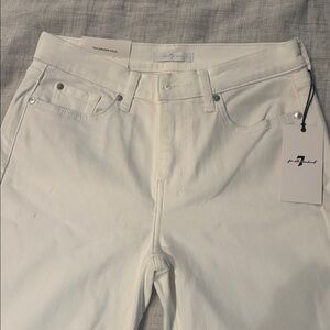 7 For All Mankind Crisp White Jeans